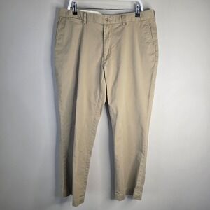 Polo Ralph Lauren Mens 38x30 Stretch Classic Fit Chino Pants Tan Khaki Cotton